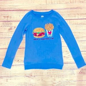 Girls BFF Glitter Graphic Super Soft Long Sleeve Fashion Top